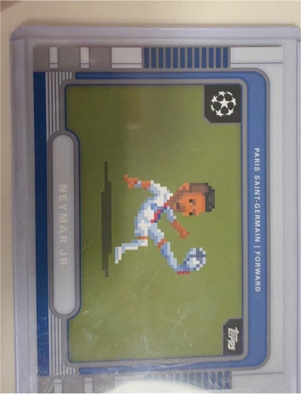 2025 Topps UEFA Club Competitions 8-Bit Shots #8B-6 Neymar Jr — front