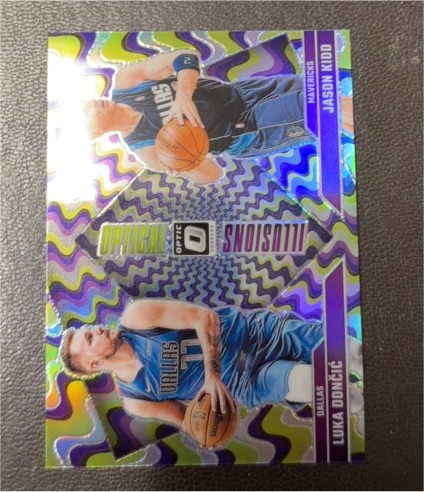 2024-25 Donruss Optic #1 Luka Doncic/Jason Kidd Optical Illusions — front