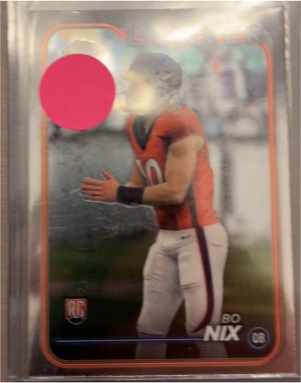 2024 Topps Chrome #206 Bo Nix — front