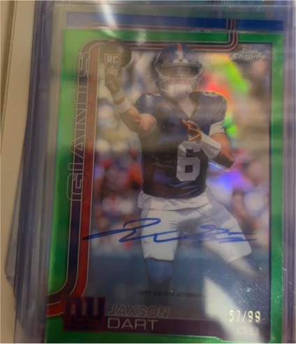 2025 Topps Chrome #RA-JD Jaxson Dart — front