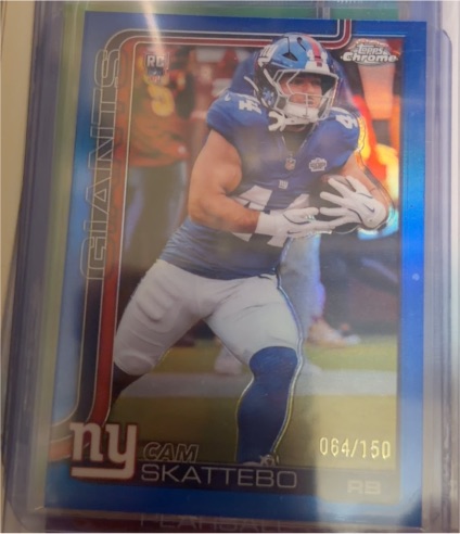 2025 Topps Chrome #331 Cam Skattebo — front