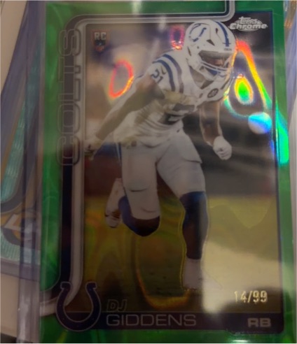 2025 Topps Chrome #390 DJ Giddens — front