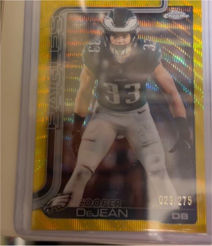2025 Topps Chrome #252 Cooper DeJean — front