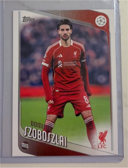 2025-26 Topps UEFA Club Competitions #78 Dominik Szoboszlai — front