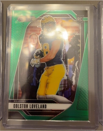 2025 Panini Prizm Draft Picks #67 Colston Loveland Green Prizm RC — front