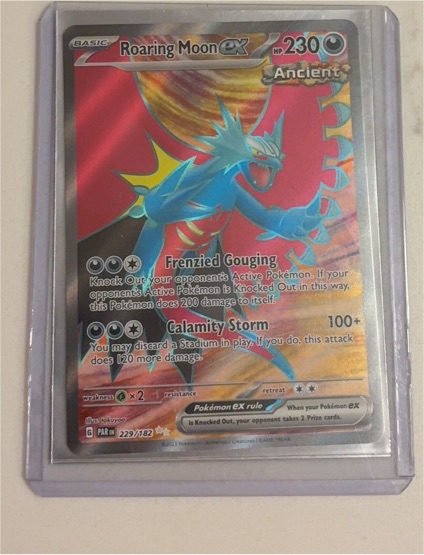 2022 Pokémon SV04 Paradox Rift #229 Roaring Moon ex — front