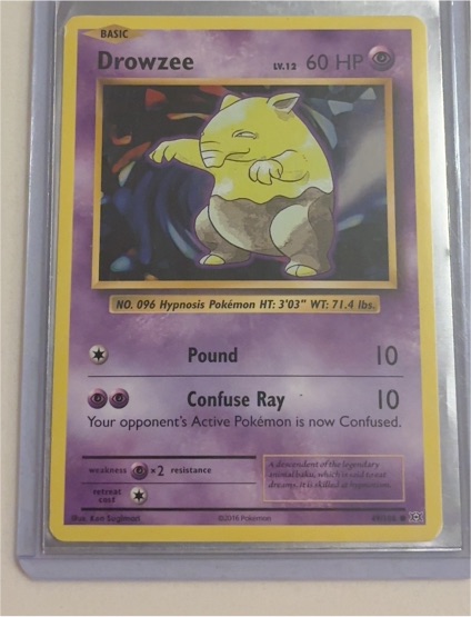 2016 Pokemon XY Evolutions #49 Drowzee — front