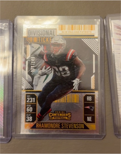 2024 Panini Contenders Divisional Ticket #231 Rhamondre Stevenson — front