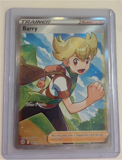 2022 Pokémon Brilliant Stars #167 Barry — front