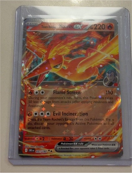 2025 Pokémon SV10 #031 Team Rocket's Moltres ex — front