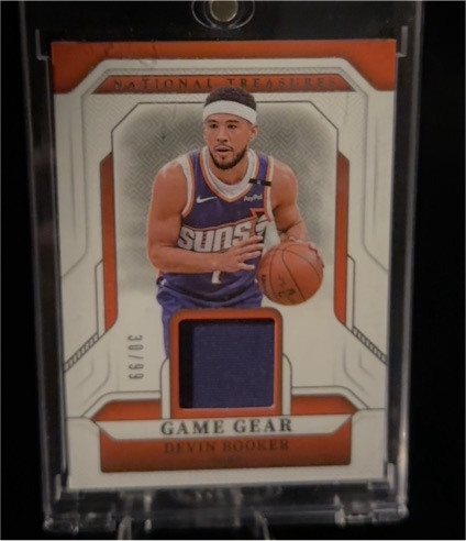 2024-25 Panini National Treasures Game Gear #GG-DBK Devin Booker — front