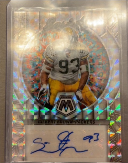 2023 Panini Mosaic Scripts #S26 Gilbert Brown — front