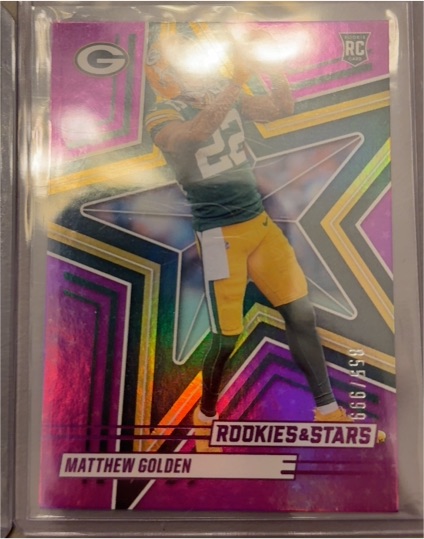 2025 Panini Rookies & Stars #158 Matthew Golden Purple — front