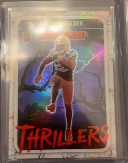 2025 Panini Rookies & Stars #15 Matthew Golden Thrillers Silver Prizm Rookie — front