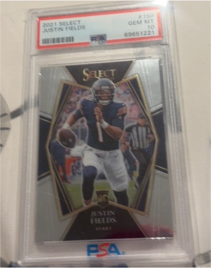 2021 Panini Select Premier Level #150 Justin Fields — front