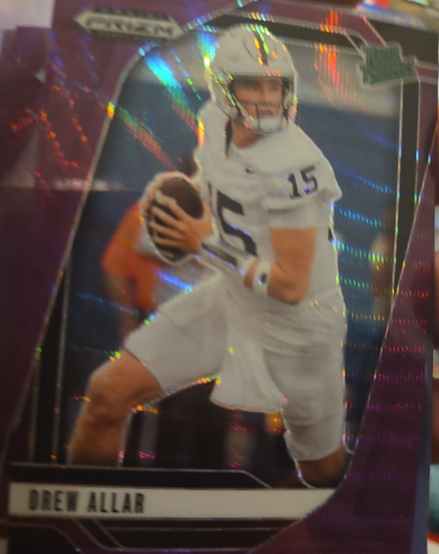 2025 Panini Prizm Draft Picks #103 Drew Allar Purple Wave Prizm (RC) — front