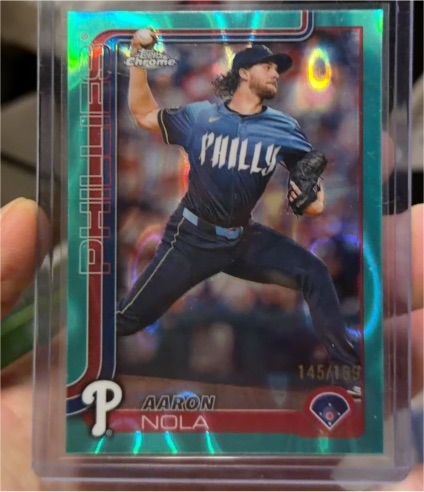 2025 Topps Chrome #286 Aaron Nola — front