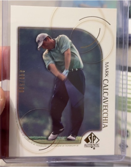 2001 Upper Deck SP Authentic #27 Mark Calcavecchia — front