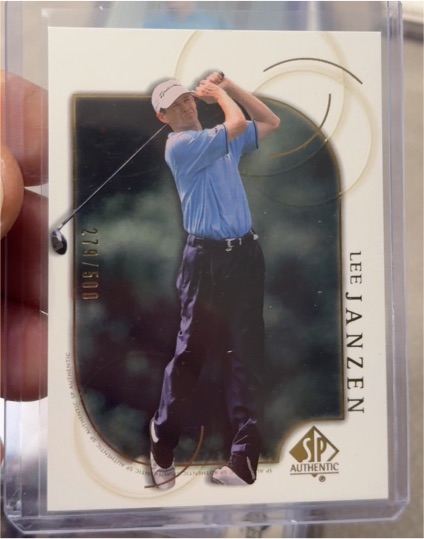 2001 Upper Deck SP Authentic #21 Lee Janzen — front