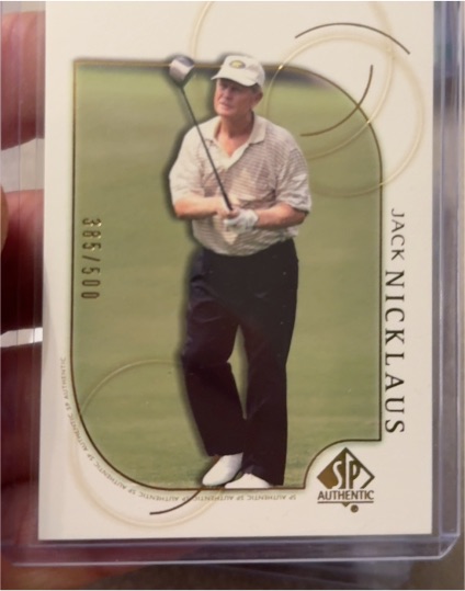 2001 Upper Deck SP Authentic #41 Jack Nicklaus — front