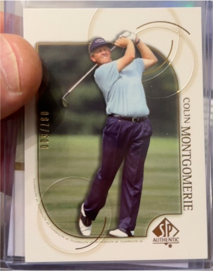 2001 Upper Deck SP Authentic #9 Colin Montgomerie — front