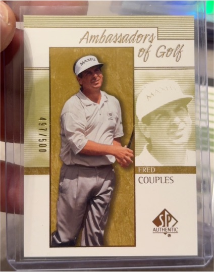 2001 SP Authentic #128 Fred Couples Ambassadors of Golf — front