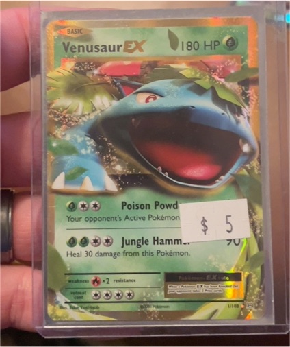 2016 Pokémon TCG XY Evolutions #1 Venusaur EX — front