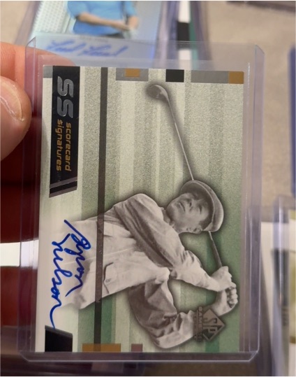 2002 Upper Deck SP Game Used Scorecard Signatures #SS-BN Byron Nelson — front