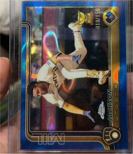 2025 Topps Chrome #262 Jackson Chourio — front