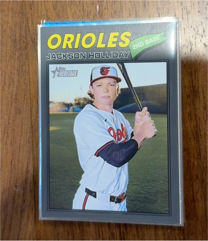 2026 Topps Heritage #218 Jackson Holliday — front