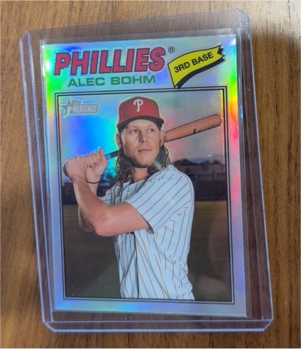2026 Topps Heritage #81 Alec Bohm — front
