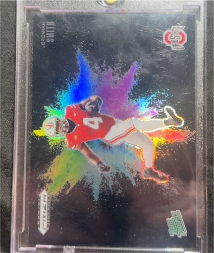 2025 Panini Prizm Draft Picks Black Color Blast #1 Jeremiah Smith — front