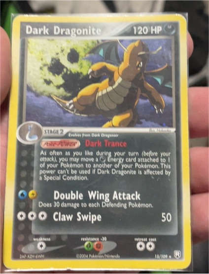 2004 Pokemon EX Team Rocket Returns #15 Dark Dragonite — front