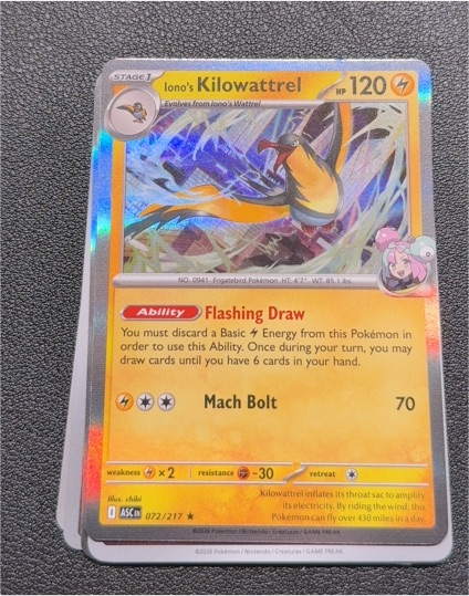 2025 Pokémon #072 Iono's Kilowattrel — front