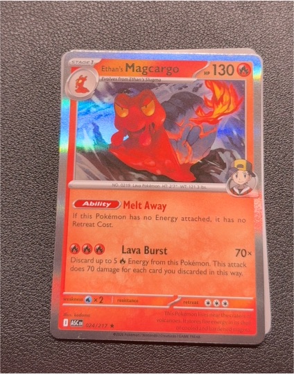 2023 Pokémon SV10: Destined Rivals #036 Ethan's Magcargo — front