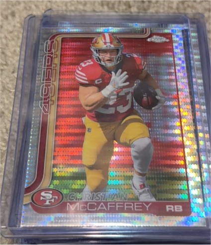 2025 Topps Chrome #263 Christian McCaffrey — front