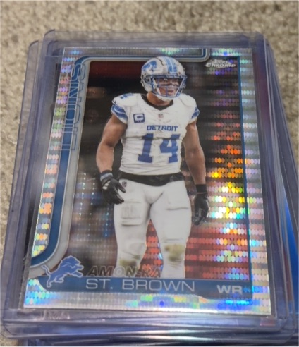 2025 Topps Chrome #98 Amon-Ra St. Brown — front