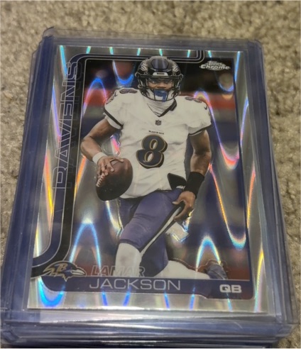 2025 Topps Chrome #24 Lamar Jackson — front