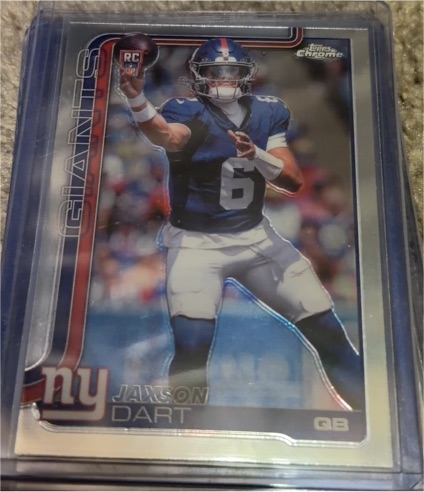 2025 Topps Chrome #306 Jaxson Dart — front