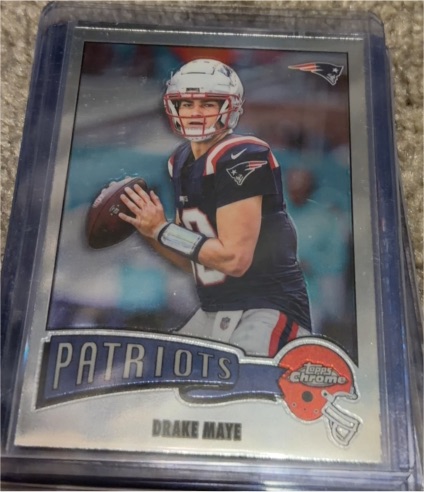 2025 Topps Chrome #1975-23 Drake Maye — front