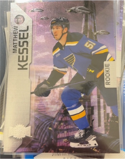 2023-24 SkyBox Metal Universe #185 Matthew Kessel — front