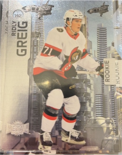 2023-24 SkyBox Metal Universe #162 Ridly Greig — front