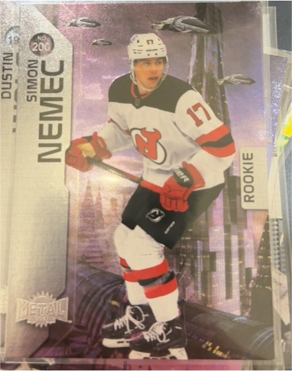 2023-24 Skybox Metal Universe #200 Simon Nemec Rookie — front