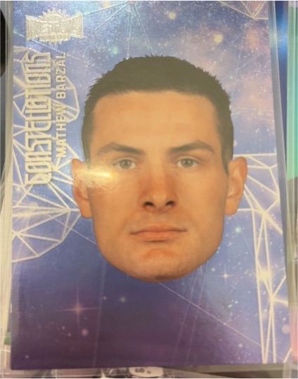 2023-24 Skybox Metal Universe Constellations #CN-22 Mathew Barzal — front