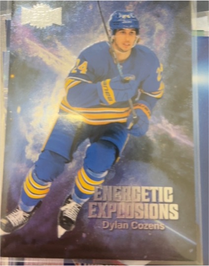 2023-24 Skybox Metal Universe #EE-11 Dylan Cozens Energetic Explosions — front