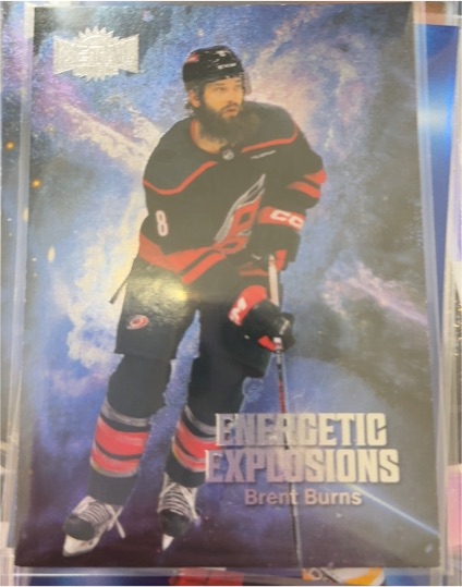 2023-24 Skybox Metal Universe #EE-2 Brent Burns Energetic Explosions — front