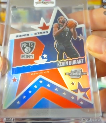 2020-21 Panini Contenders Optic #6 Kevin Durant Super Stars Die-Cut — front