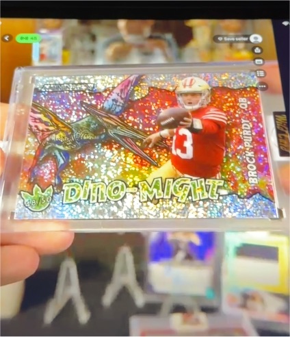 2023 Wild Card Alumination Dino-Might #AD-BP2 Brock Purdy — front