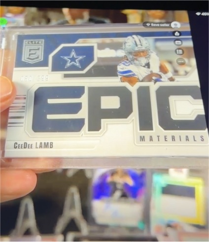 2025 Panini Donruss Elite #183 CeeDee Lamb Epic Materials — front