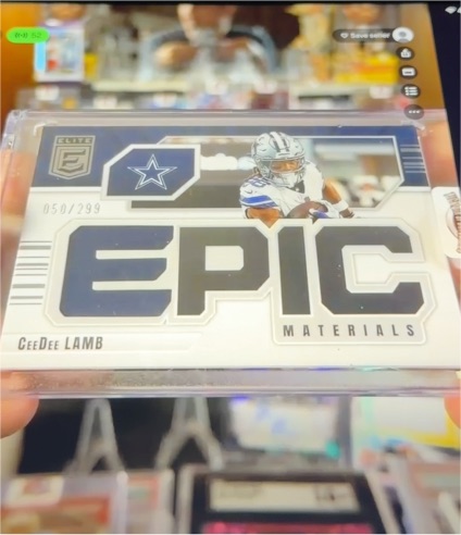 2025 Panini Donruss Elite Epic Materials #EP-CDL CeeDee Lamb — front